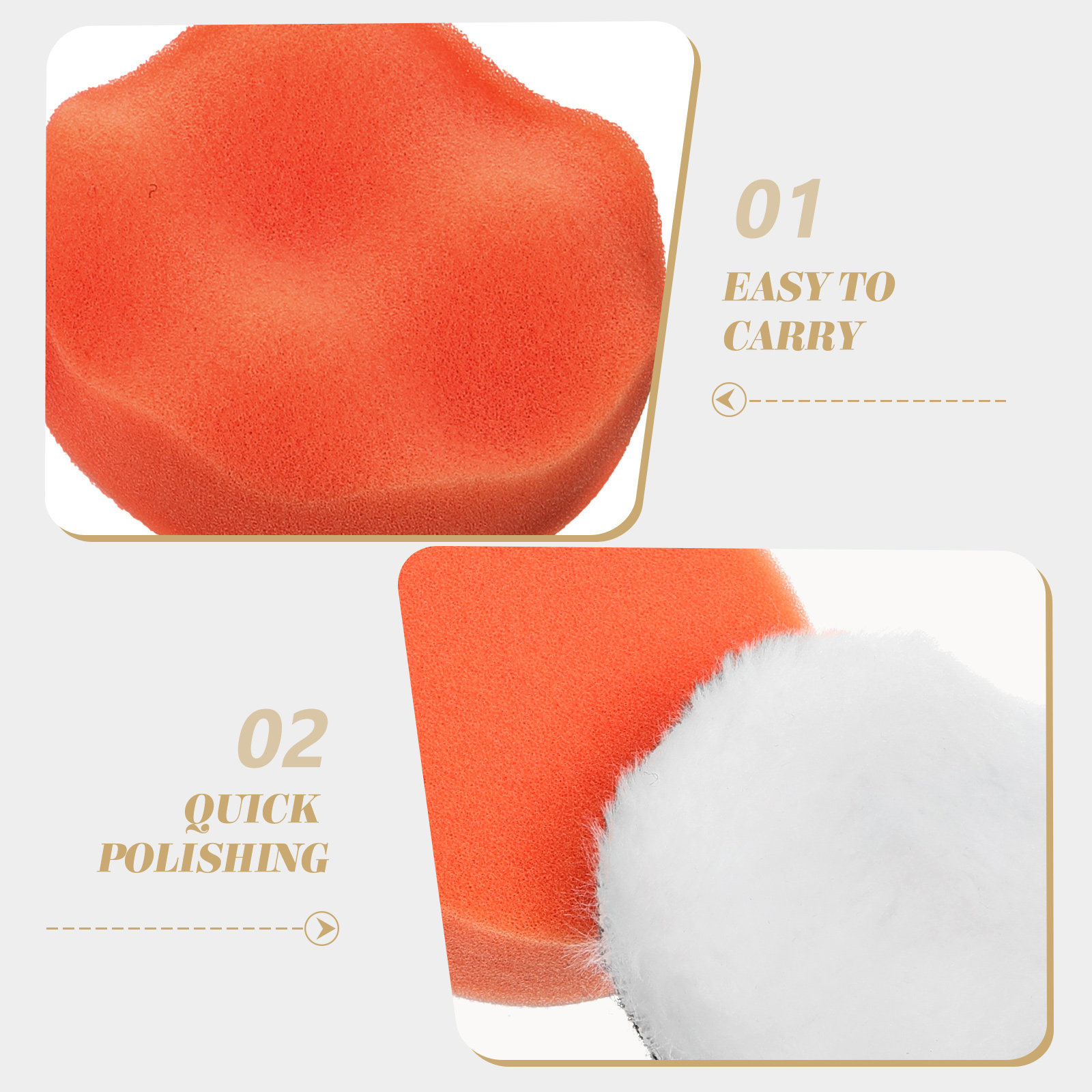 Polish Pad Set Buffer - 3Pcs Wheel Polishing Pad Set Buffer
