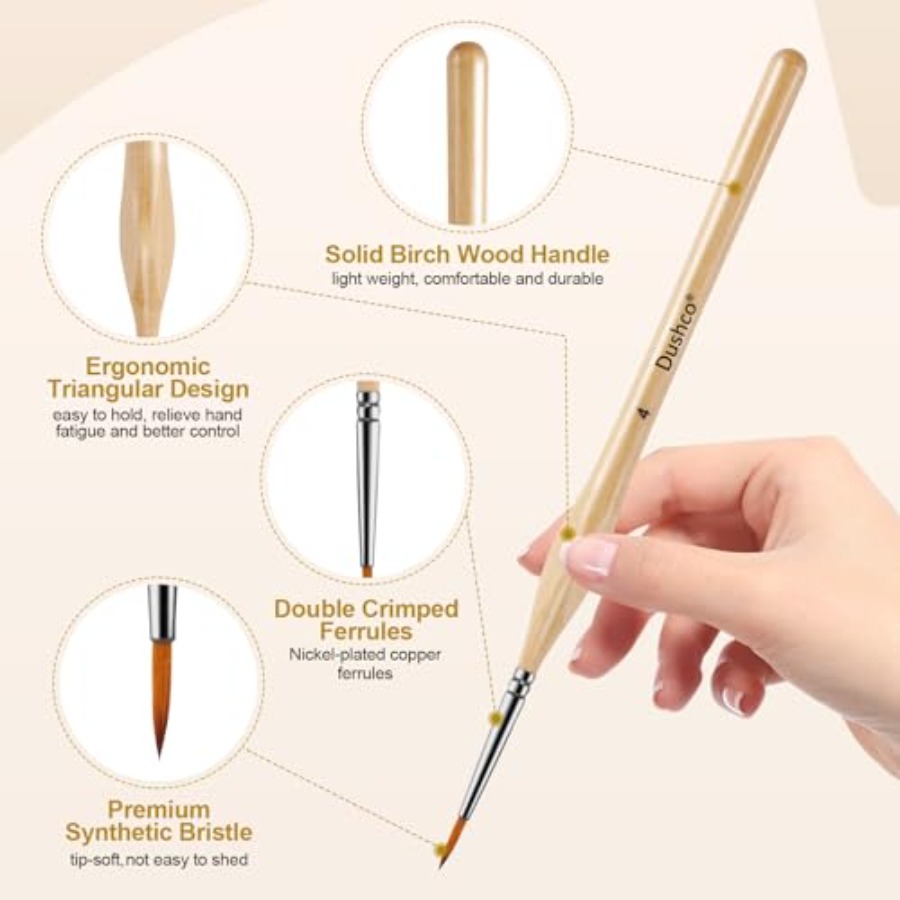 10 pcs Miniature Detail Paint  - đánh giá và giá Detailing Brush Set