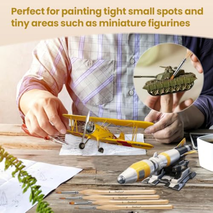 10 pcs Miniature Detail Paint  - đánh giá và giá Detailing Brush Set