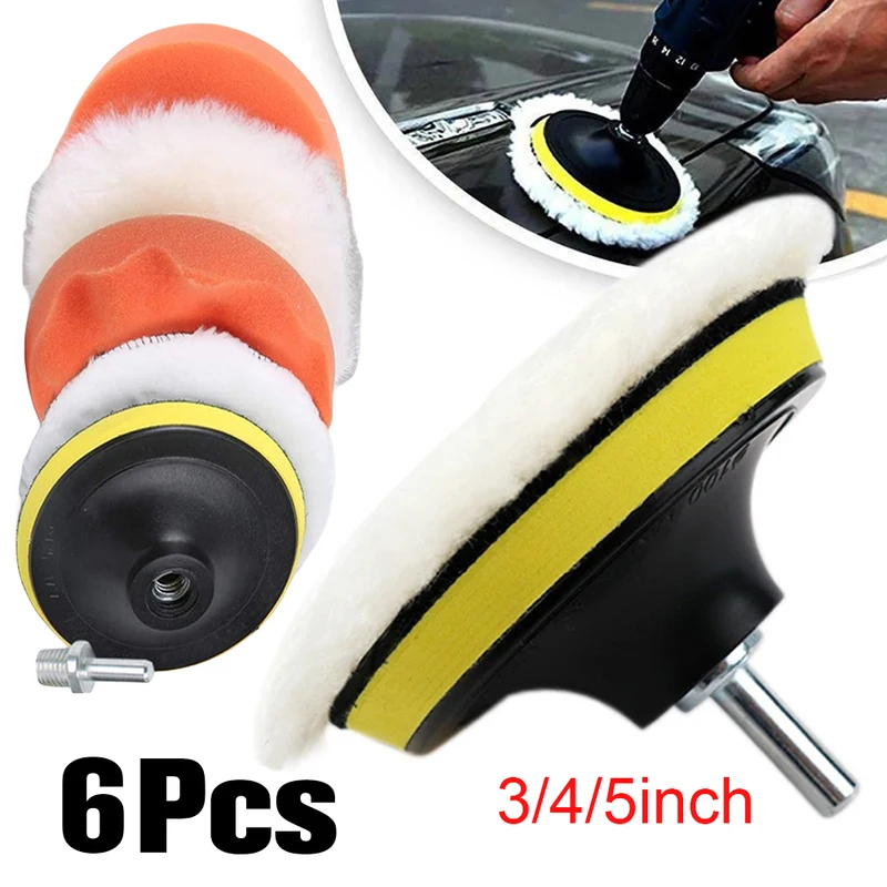 3/4/5 Inch Car Polisher Pads K - đánh giá và giá Polish Pad Set Buffer