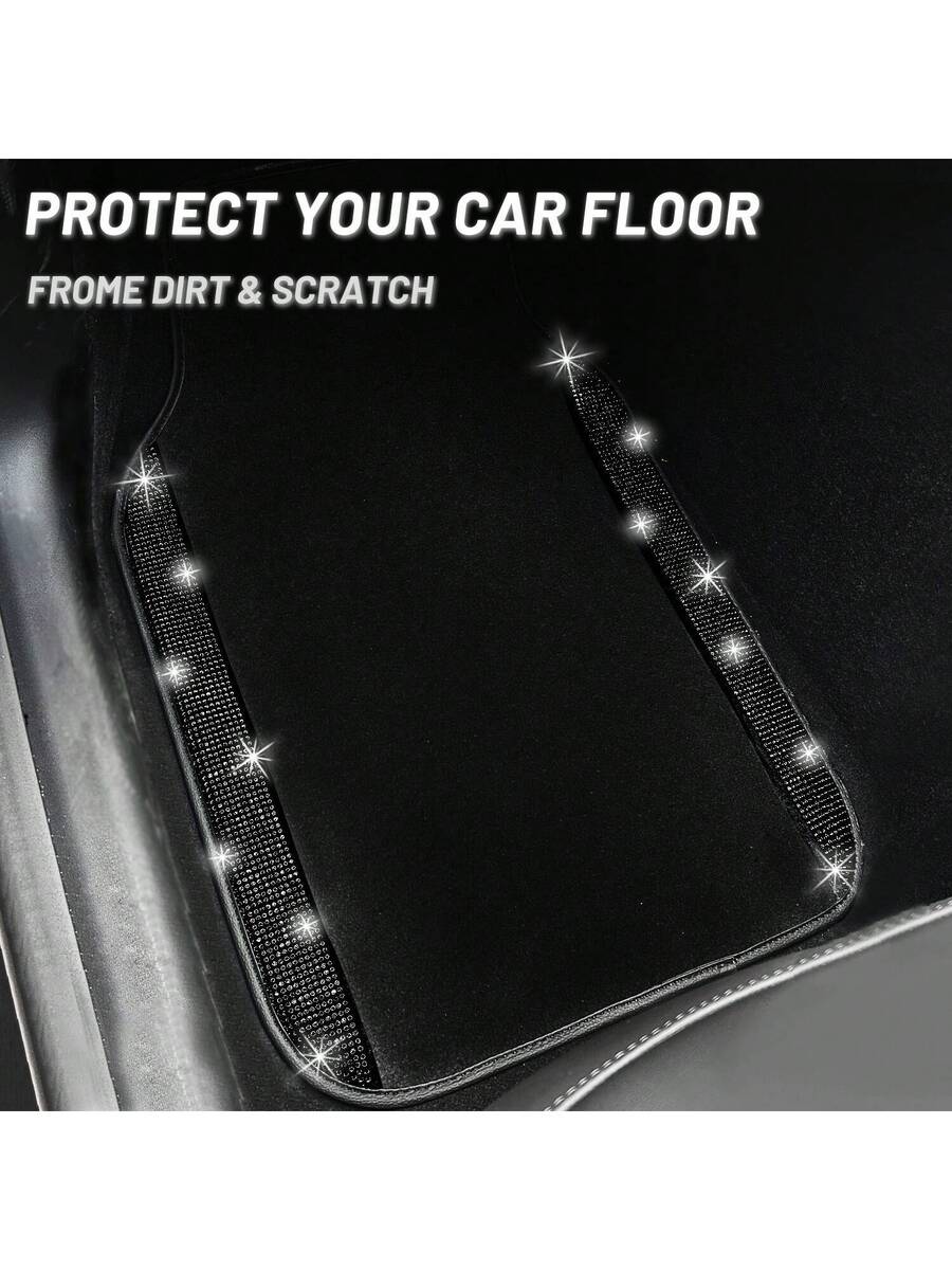 Bling Car Floor Mats Set With  - đánh giá và giá Dirt Brush Interior