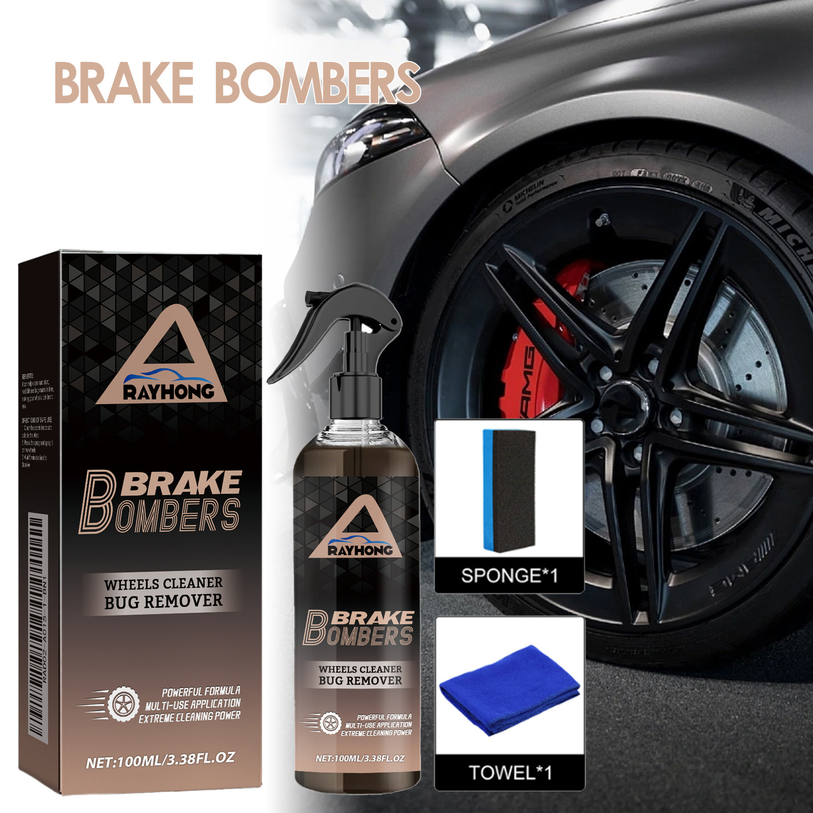 120ml Non Acid Wheel Cleaner B - đánh giá và giá Wheel Cleaner Alloy
