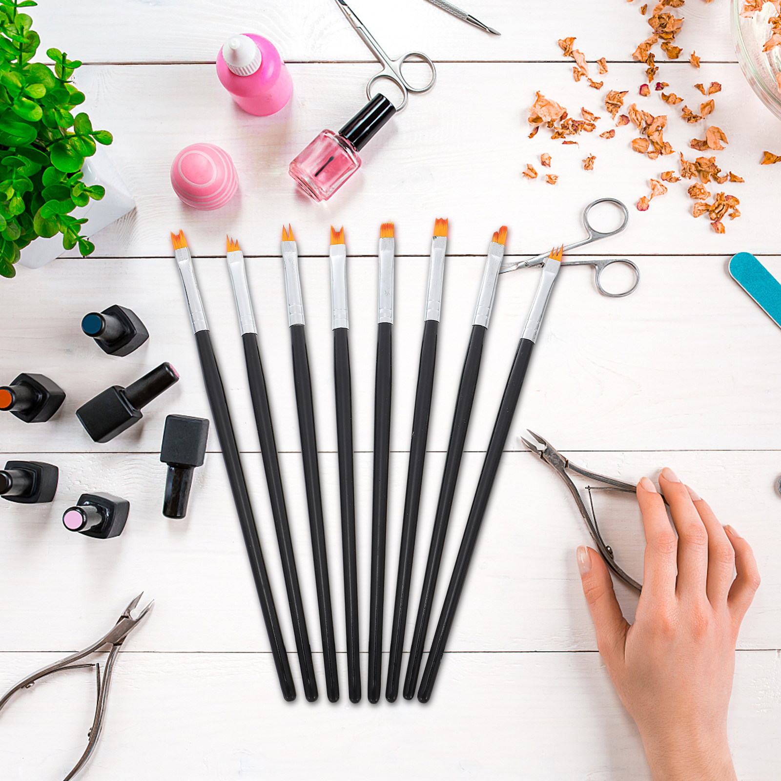 8Pcs Nail Painting Brushes Set - đánh giá và giá Detailing Brush Set