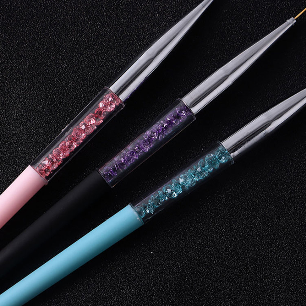 3Pcs Nail Art Pen Set Fine Tip - đánh giá và giá Detailing Brush Set