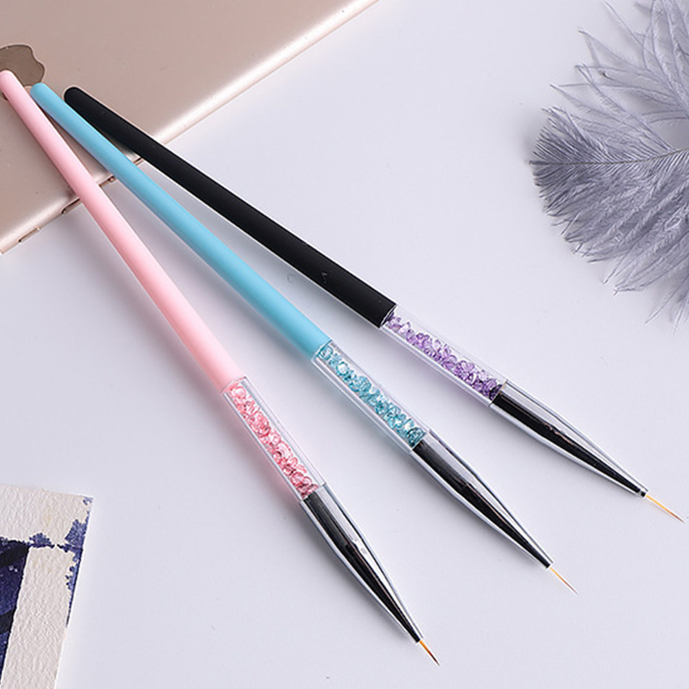 3Pcs Nail Art Pen Set Fine Tip - đánh giá và giá Detailing Brush Set
