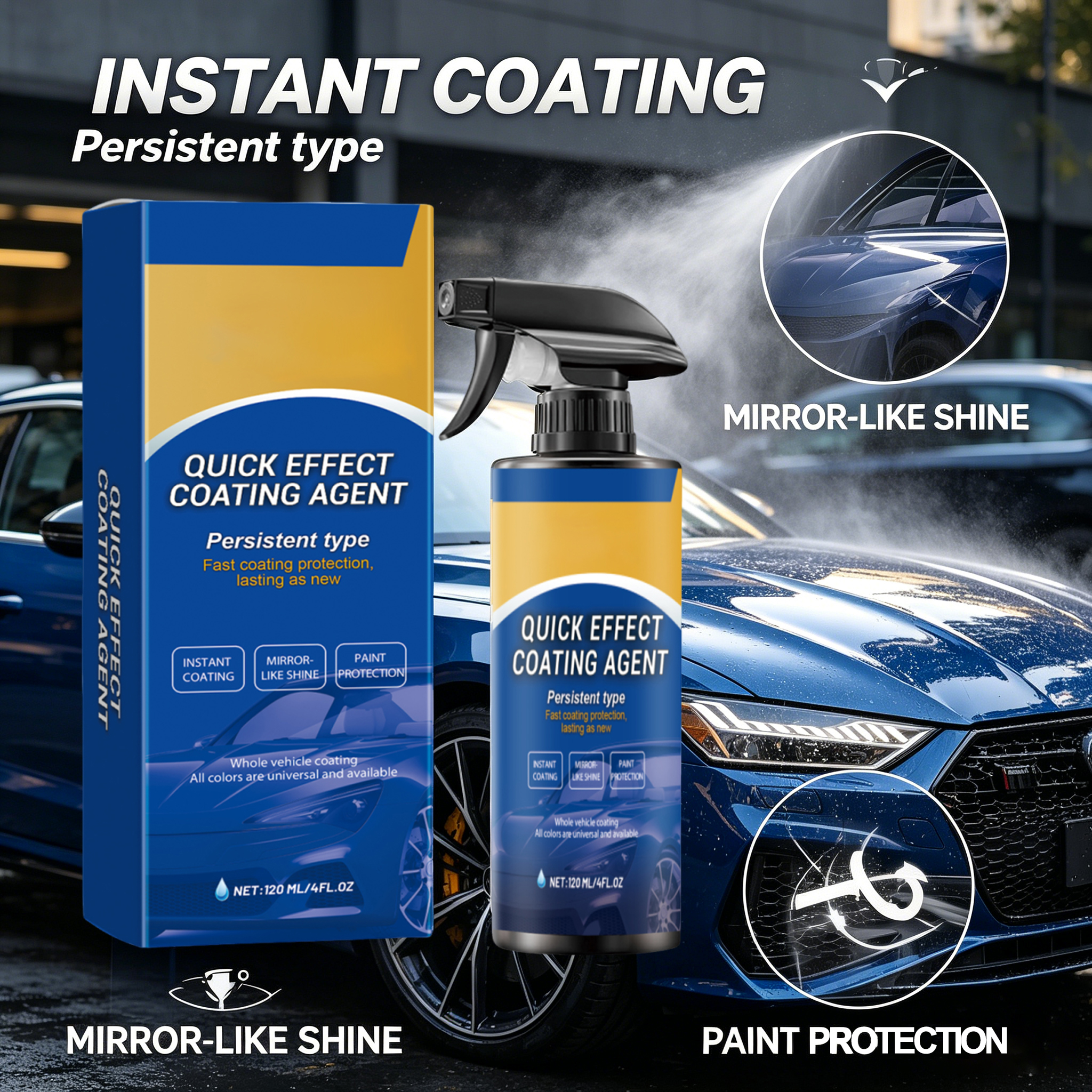 Car Quick Coating Agent Spray  - đánh giá và giá Car Wax Ceramic Coating