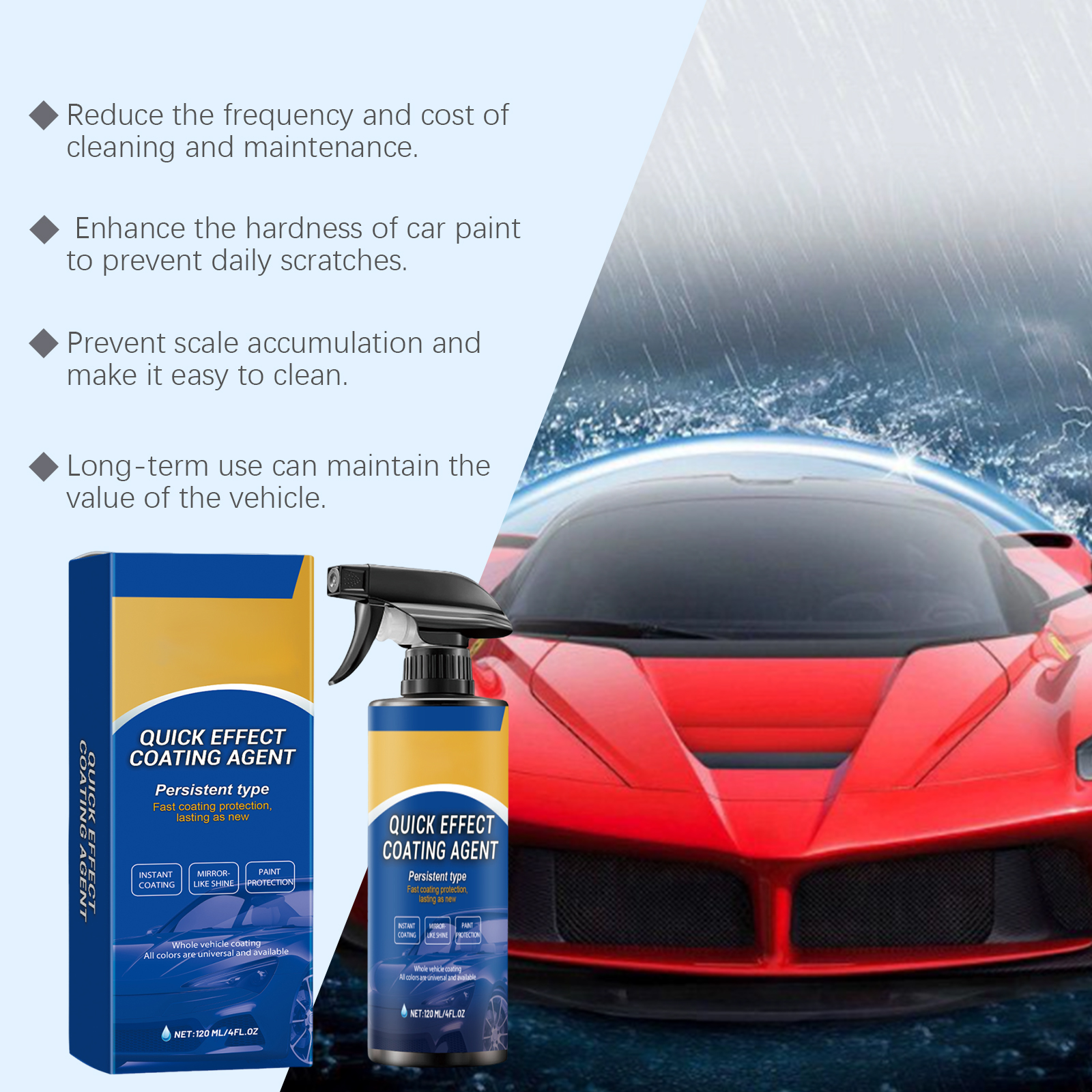 Car Quick Coating Agent Spray  - đánh giá và giá Car Wax Ceramic Coating