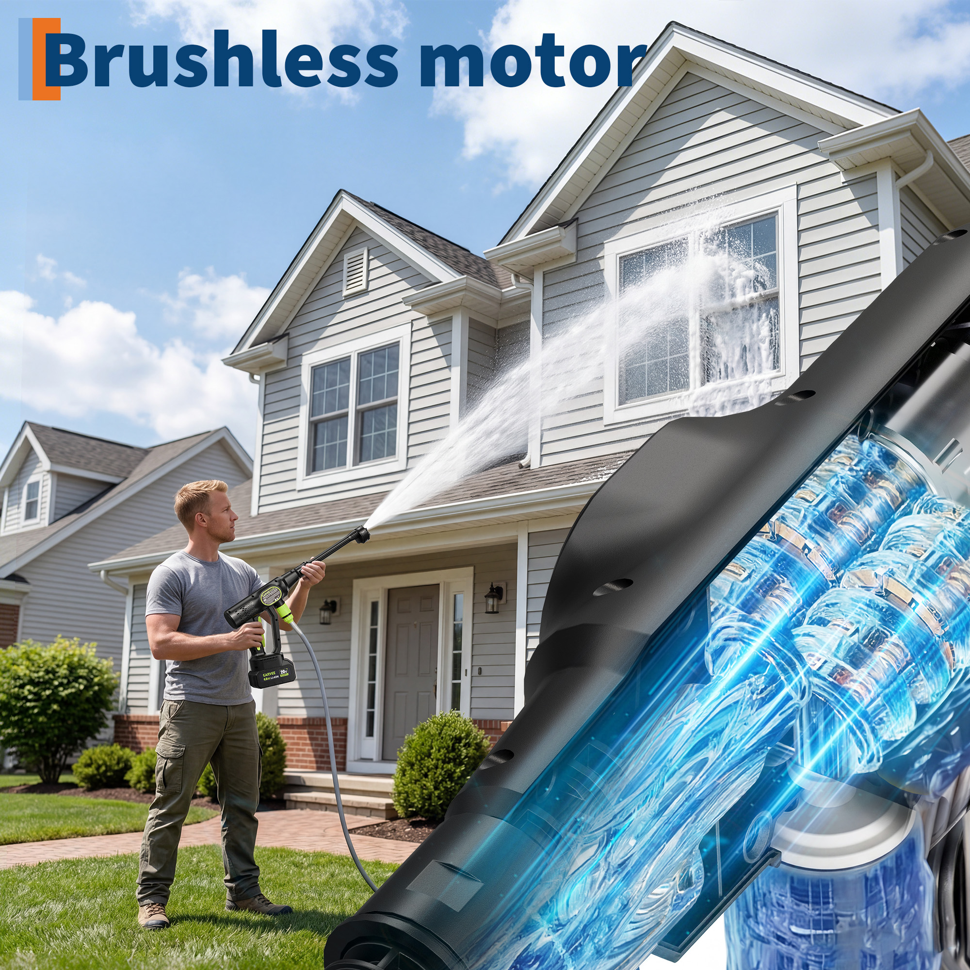 Cordless Pressure Washer, 320  - đánh giá và giá Foam Cannon Car Wash