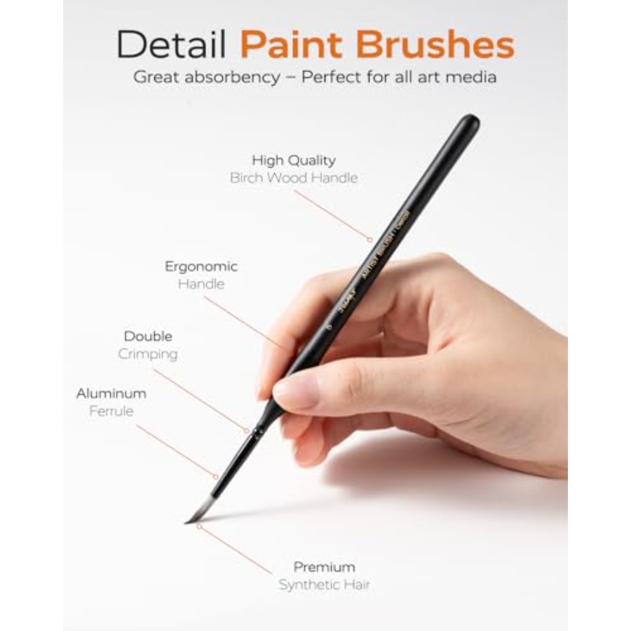 Detail Paint Brushes Set, 12 P - đánh giá và giá Detailing Brush Set