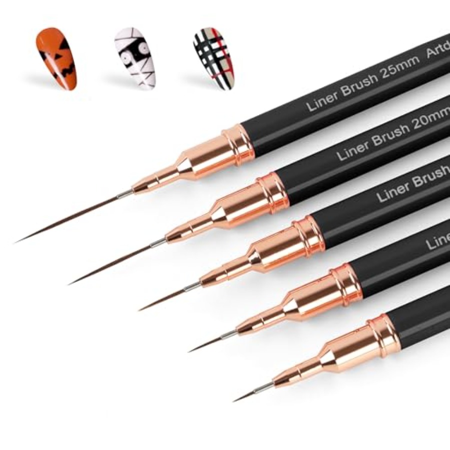 Metallic Nail Art Pens, Liner  - đánh giá và giá Detailing Brush Set